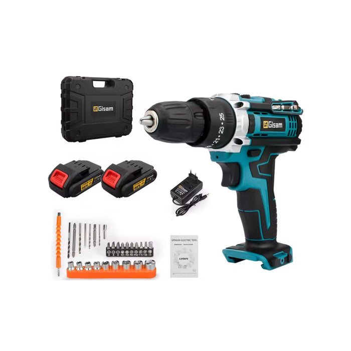 Gisam 21V Akkuschrauber Set – Kraftpaket für Heimwerker & Profis