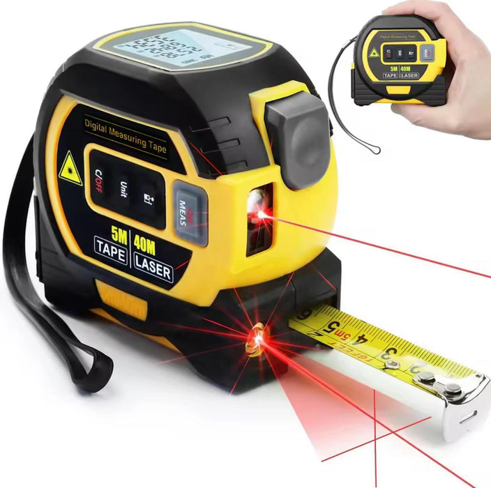 Digitales Laser-Maßband mit LCD & USB-Ladung (40 m)